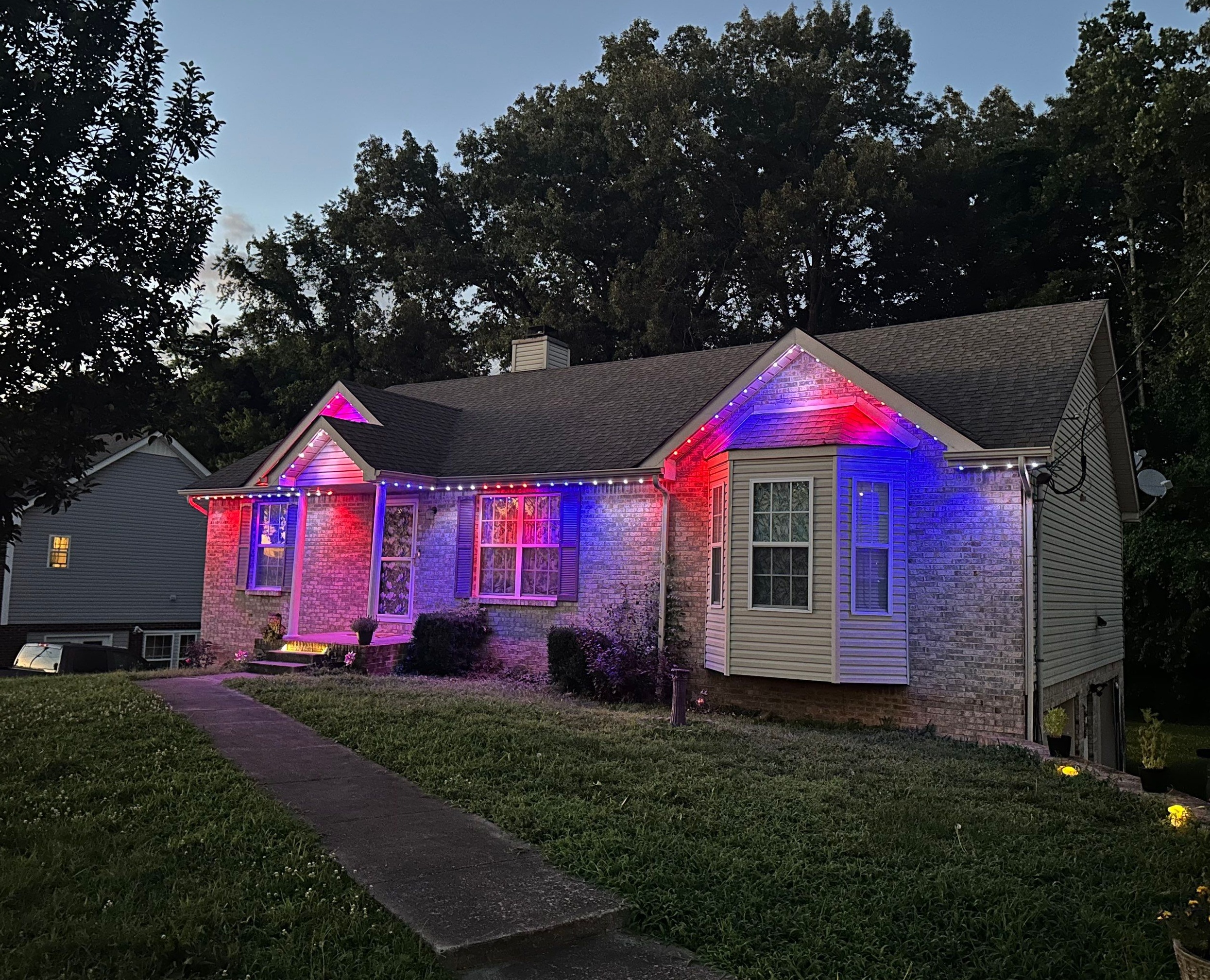 permanent house lighting after
